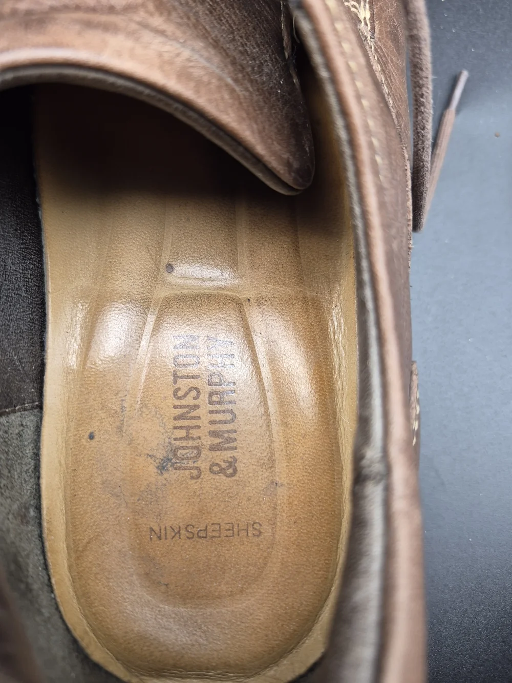Johnston & Murphy Brown Leather Casual Lace-Up Oxfords